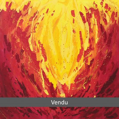 Feu sacré - 80x80 cm