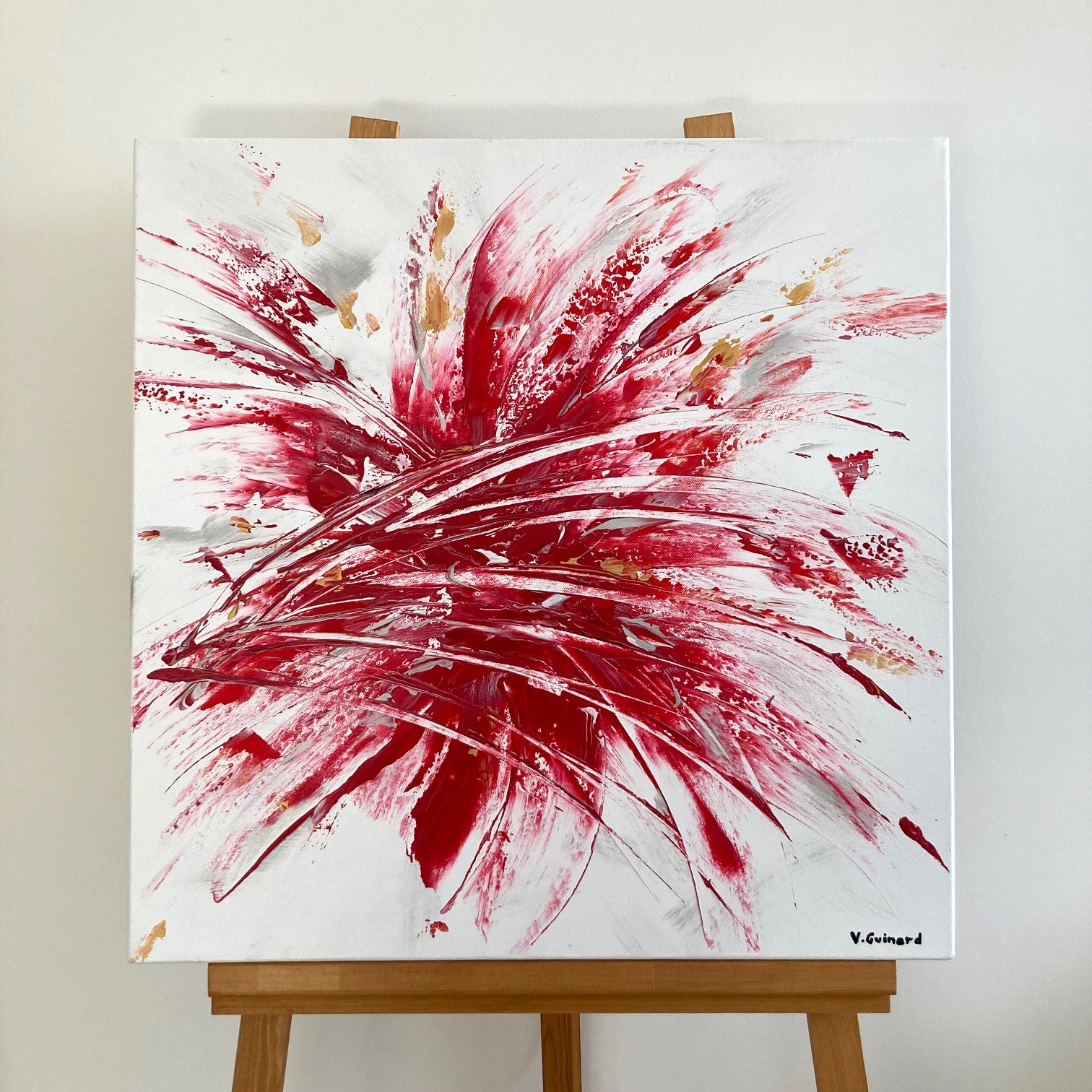 Rouge passion - 60x60 cm – Image 2