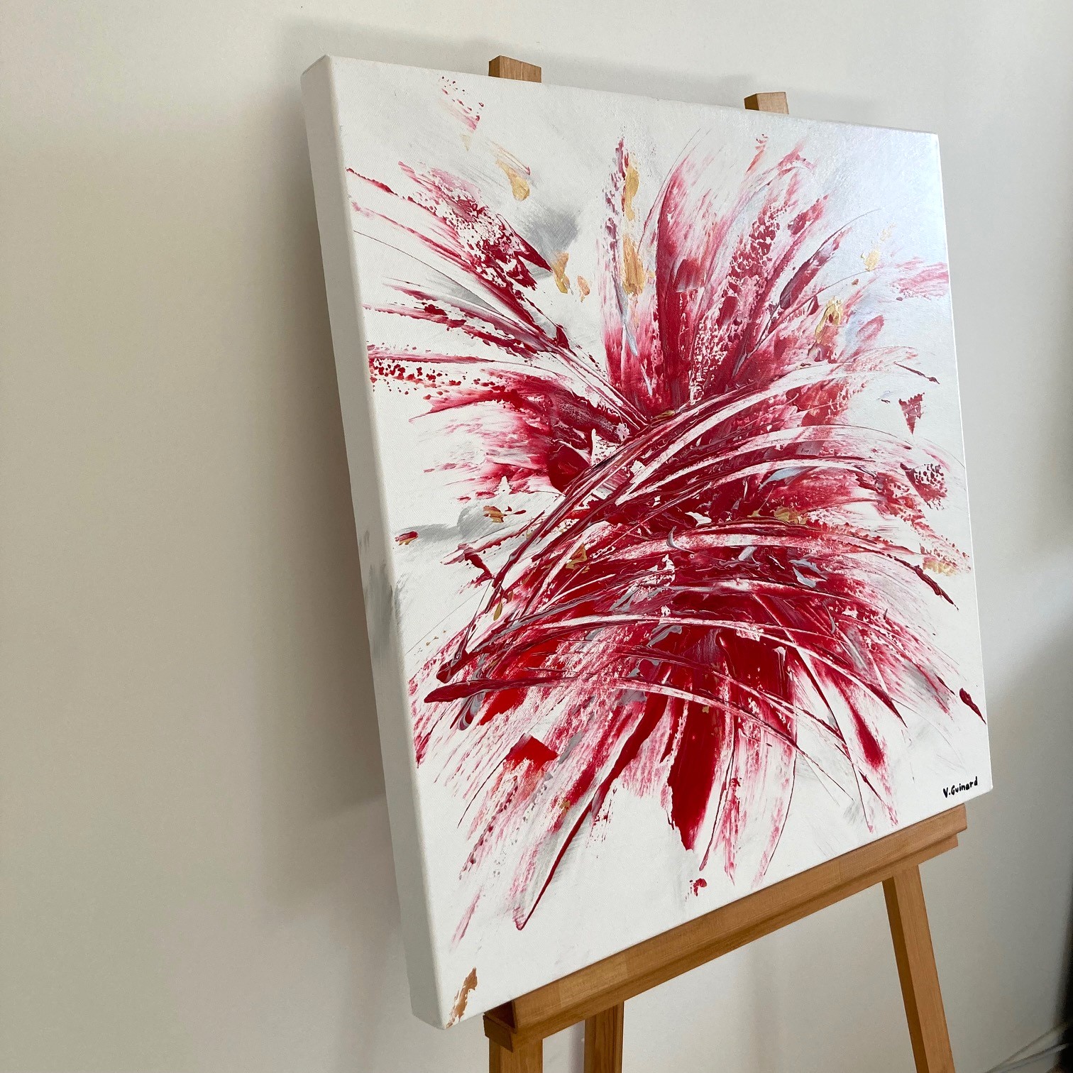 Rouge passion - 60x60 cm – Image 3