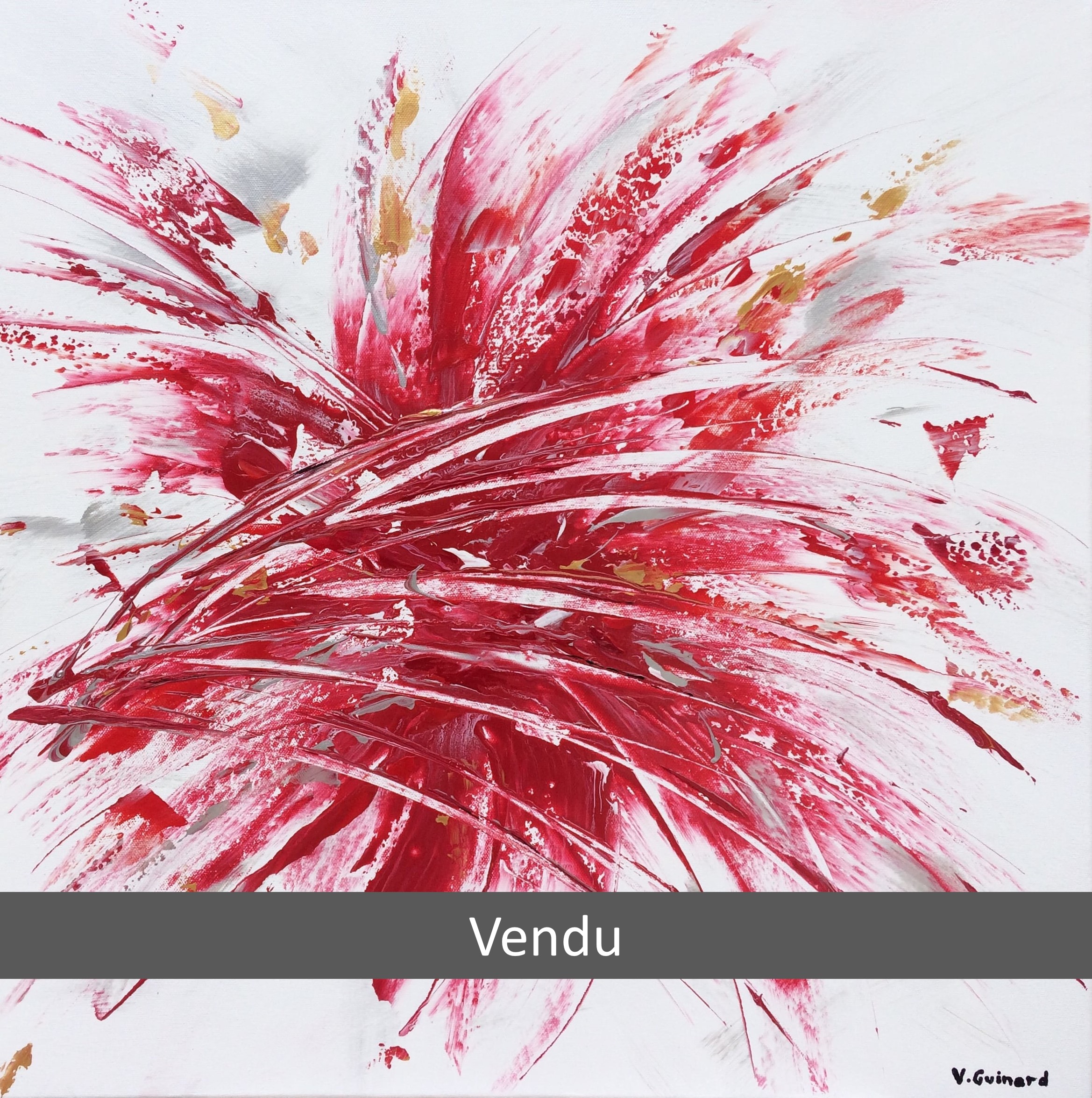 Rouge passion - 60x60 cm