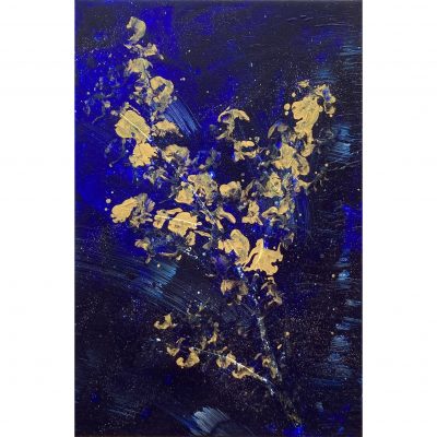 Fleur en or - 60x40 cm